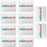 Storvex Unisex Disposable Rain Card Poncho With Hood, UltraCompact Waterproof Emergency Raincoat For Men & Women, PocketSize L