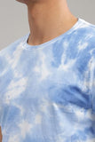 Adro Mens Tie & Dye Regular Fit Cotton T-Shirt (Tye-01-Sky-2Xl)