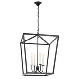 Elegant Lighting Living District Maddox 4 Light Black Pendant
