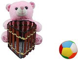 Saugat Traders Birthday Gift For Kids Soft Toy Teddy Bear Pen Stand with Soft Ball 16 cm