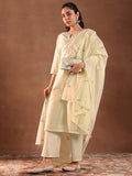 Libas Women'S Chanderi Silk Kurta Set (49442 Cream 3Xl