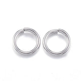 HDSupplies 100 Pieces - 304 Stainless Steel Jump Rings - 6.5mm - 18 Gauge (1mm Thickness)