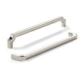 khtumeware 2-Pack 10 Inch Square Polished Nickel Cabinet Pulls, Solid Zinc Alloy Heavy-Duty Handles for Kitchen/Bathroom Cabinet