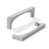 khtumeware 2 Pack Solid Handles 3-1/2-Inch(89mm) Polished Chrome Cabinet Pulls,Heavy Duty for Kitchen Cabinets, Cupboards, Drawe
