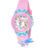 Goldenize Fashion Kids Analog Multicolour Glowing Disco Light Dial Watch For Boys & Girls Age Above 5 Years With 3D Cute Cartoon