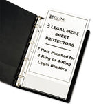 Hvywt Poly Sht Prtctor, Clear, Punched for 3 or 4Ring Binder, 14 x 8 1/2, 50/BX, Sold as 1 Box, 6PACK , Total 6 Box