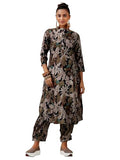 Libas Women'S Silk Blend Co-Ords (49015_Black