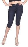 Nifty Women'S Slim Fit Capris (1301, Blue, 28)