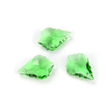 50pcs Czech Faceted Crystal Glass Baroque Chandelier Pendant Drop Beads Suncatcher 22mm Large August Peridot Green Birthstone