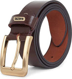 Kaezri Genuine Leather Brown Belt For Men || New Mono || (32, Brown)