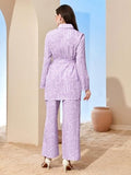 Leriya Fashion co-ord Set for Women Summer| co-ord Set for Women (Medium, LavenderBlush)