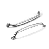 CABDM 10 Pack 8 inch Hole Center Brushed Satin Nickel Cabinet Pulls - Heavy Duty Solid Drawer Hardware Handles Kitchen Vanity Ba