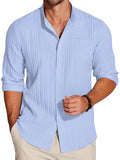 Leriya Fashion Men'S Solid Regular Fit Shirt (Lf-Ms-6242_Blue