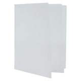 JAM PAPER Heavy Duty Plastic Multi Pocket Folders - 4 Pocket Organizer - Clear - 2/Pack