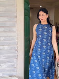 Anni Designer Women'S Rayon Viscose Printed A-Line Kurta With Pant (Aashvi Blue_L_Blue_Large),Blue,L,Rayon,A-Line,