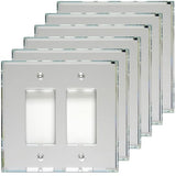 GlassAlike Double Decora (GFI) Acrylic Mirror Plate - 6 Pack