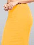 Lyra Lycra Saree Shapewear Petticoat For Womens Sarees Yellow Yellow 2Xl