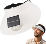 Drumstone Solar Fan Sun Visor Hat For Women & Men, Usb Rechargeable Cooling Cap With Upf 50+ Uv Protection For Beach Travel Gard