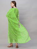 Anni Designer Women'S Cotton Blend Straight Printed Kurta With Pant & Dupatta (Doremi Parrot_S_Light Green_Small),Light Green,S,Cotton Blend,Regular,