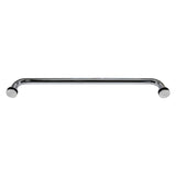 Top Hardware Stainless Steel 18'' (Center to Center) Round Single Side Shower Door Towel Bar Handle, Single-Sided, Mirror Chrome