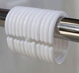 Pack of 20 Shower Curtain Hook Hanger Plastic Ring by Webshoppers