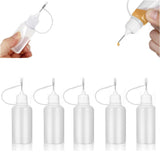 5 PCS 20ml Applicator Bottles,glue bottles with fine tip,needle tip bottle
