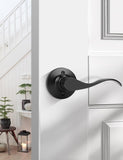 Mengico 1 Pack Interior Door Handles,Black Door Handles Interior,Door Lever Lock Right Handled Dummy Lever,Dummy Door Handle