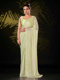 Womanista Womens Striped Polyester (Ti_3362_Green) Green M