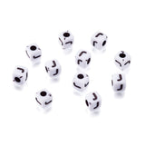 KISSITTY 240pcs Opaque Acrylic Letter J Cube Beads White Plastic Alphabet Loose Spacer Square Beads 4-5mm for DIY Name Bracelet