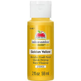 Apple Barrel Gloss Finish Acrylic Paint, 2 oz., Golden Yellow, 2.00 Fl Oz (Pack of 1)