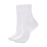 Mukhaksh (Pack Of 1 Pair = 2 Socks Cotton White Ankle Length Sports Socks For Boys And Girls Cricket Badminton Football Tennis B
