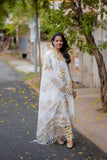 Gosriki Women'S Rayon Viscose Printed Straight Kurta With Pant & Dupatta (Medal White-Gs_M_White_Medium),White,,B0DRZNYLSX