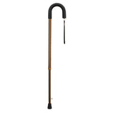 DMI Single Point Ice Walking Cane with Foam Grip Handle for Men and Women, Retractable Cane Tip for Ice and Show, Adjustable Hei