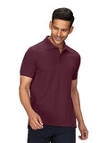 Xyxx Men'S Cotton Solid Regular Fit Shirt (Xy_Cr14_Polo Tshirt_1_Red