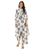Libas Women'S Cotton Blend Kurta Sets (99594_White_Xxl)