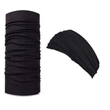 Veteran MultiFunctional Mask, Bandana, Headband, Neck Gaiter,(Combo Of 2) Sahariane And Balaclava Scarf For Unisex(BlackV05