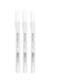 like it White Highlight Gel Pen Set of 3 | Smooth Ink Pens for Mandala Art Black Paper Doodling Sketching and Creative Drawing U