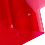 ONEART | 12 Gauge Clear Tinted Plastic Vinyl, 16x48 See Through Vinyl Fabric-Red