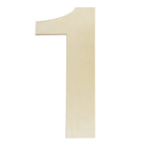 Wooden Numbers 12 Inch, Large Wooden Number 1 Shapes Cutouts Big Blank Unfinished Wood Numbers for DIY Craft Wall Decor Painting