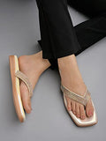 Shoetopia Women'S Wedge Heel Sandal,Golden,9,B0C3RJVRWX