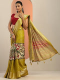 Libas Womens Woven Design Silk Blend Saree With Blouse Piece Multicolour Onesize 16647P