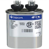 Genteq GENTEQ - C307L / 27L566! GE Capacitor Oval 7.5 uf MFD 370 Volt 27L566, 27L566S(Replaces Old GE# 97F9001, Z97F9001, 97F900