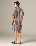 Dhruvi Trendz Mens Rayon Men Co-Ord Set Regular Fit Night Dress (Dt-Ms-6075&Sh230_Black_2Xl)