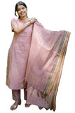 Gosriki Women'S Rayon Viscose Straight Solid Kurta With Pant & Dupatta (Skyfall Peach-Gs_L_Peach_Large),Peach,,B0F491HMZM
