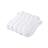 Neobaby White Ankle Socks, 9 Years To 12 Years Unisex Kids Low Cut Style, Everyday, Casual, School Wear (Pack Of 5 & 10 Pairs) (