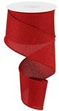 Cross Royal Wired Edge Ribbon, 10 Yards (Cranberry Red, 2.5 Inch)