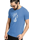 Adro Anime Printed Mens T-Shirts (Rnr-M-Gok-Sk_Skyblue_L)