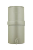 Boroux Compact Gravity-Fed Countertop Stainless Steel Water Filter System | 1.8 Gallons with 2 Authentic Black Foundation. Filte