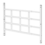 Segal S 4768 Carbon Steel Fixed 4Bar Window Grill for Home Security and Child Safety, 211/4 In, White Black (1 Set), 31 in.