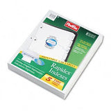Oxford Custom Label Tab Dividers with Self-Adhesive Tab Labels INDEX,CSTM RPDX-5TAB,25BX (Pack of2)